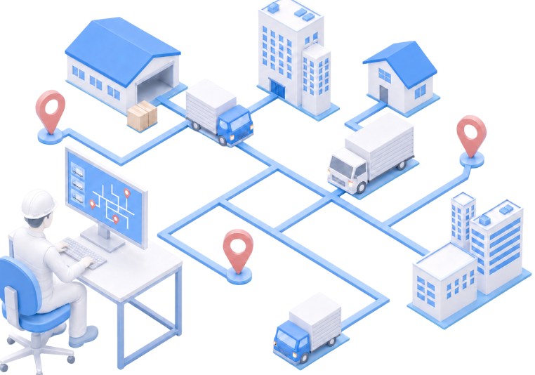 物流全体のDX イメージ画像